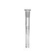 REBEL INITIATE GLASSWORKS Clear Borosilicate Glass Down-stem with Slit-Diffuser for Bongs, Front View