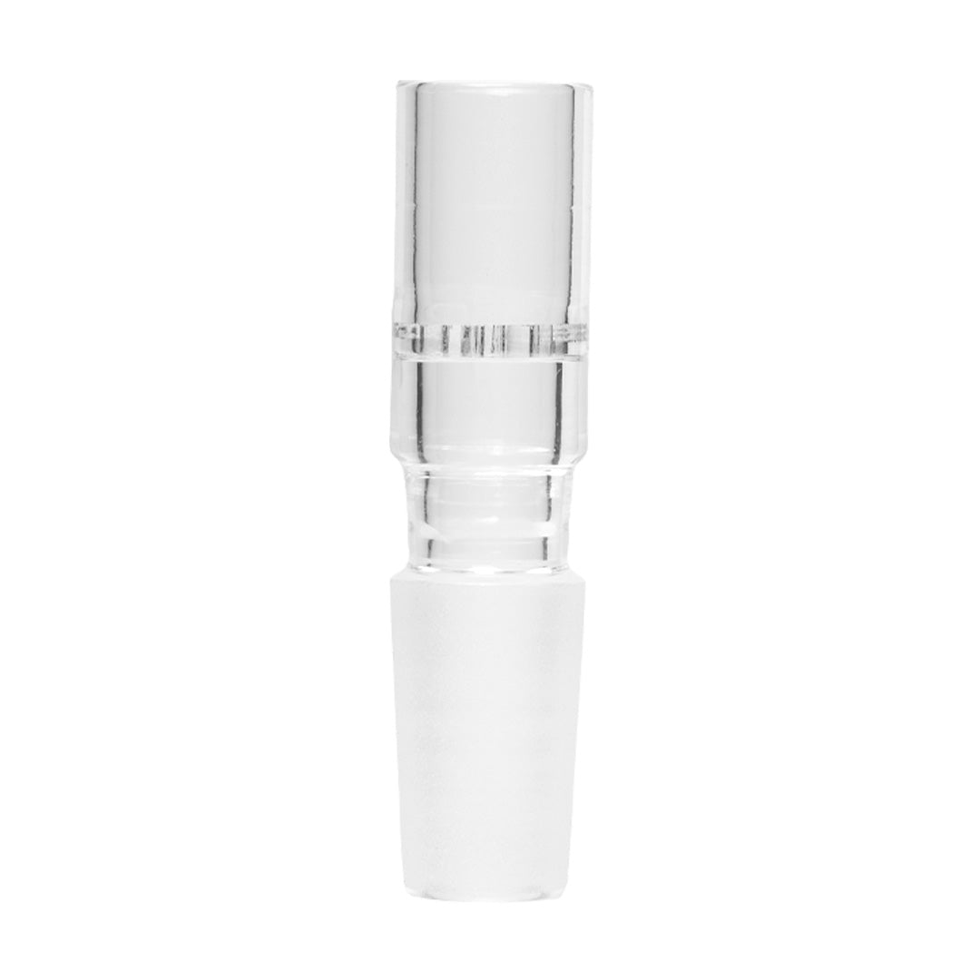 Arizer XL Portable Vaporizer Tube, frosted 14mm female joint, clear borosilicate glass, front view