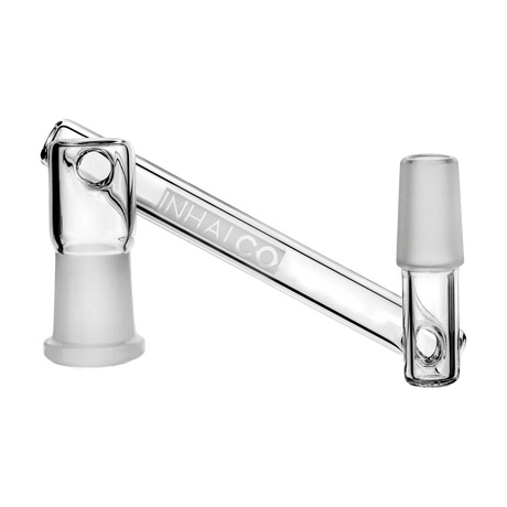 PILOT DIARY 14mm Glass Dropdown Reclaim Catcher Side View on Seamless White
