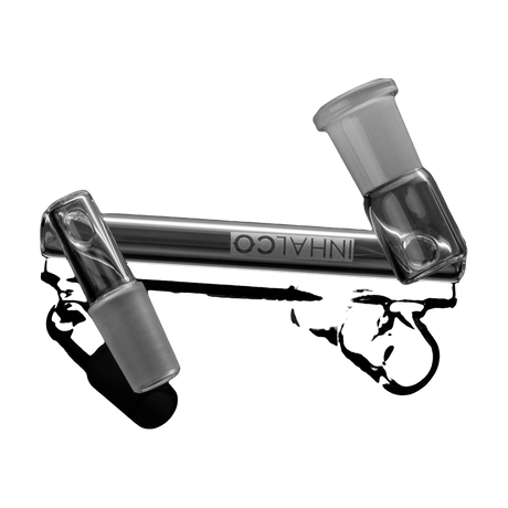 PILOT DIARY 14mm Glass Dropdown Reclaim Catcher on Reflective Surface