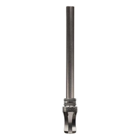 DynaVap The M 7 XL vaporizer shown in a detail shot highlighting the stainless steel finish and textured stem.