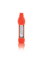 GRAV Octo-taster with Silicone Skin in Scarlet Orange, Front View on White Background