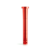 Chill Steel Pipes - Durable Red Aluminum Downstem Front View for Smoking Accessories