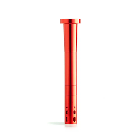 Chill Steel Pipes - Durable Red Aluminum Downstem Front View for Smoking Accessories