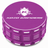 Kozo 3.5 inch ceramic non-stick aluminum grinder in purple, closed front view with the Kozo logo on the lid