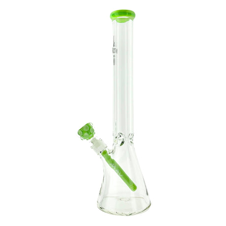 MAV Glass 18" X 9 mm Slime Beaker Bong with 'Bongs Not Bombs' Laser Etching