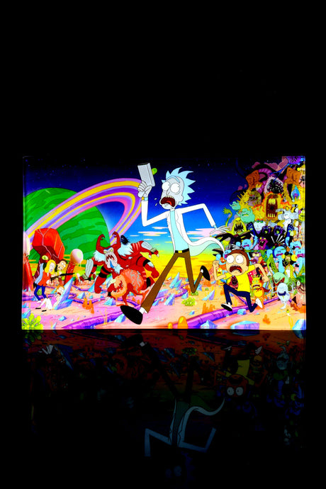 Large Art Glass Rolling Tray – 10" x 6"