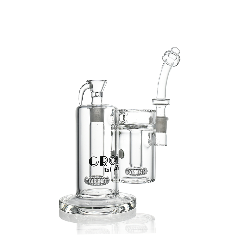 10" Dual-Chamber External Recycler Bong | Croia Glass