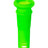 Green 18mm to 14mm Silicone Downstem for Bongs, Front View on White Background