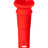 Red Silicone Downstem 18mm to 14mm for Bongs, Front View on White Background