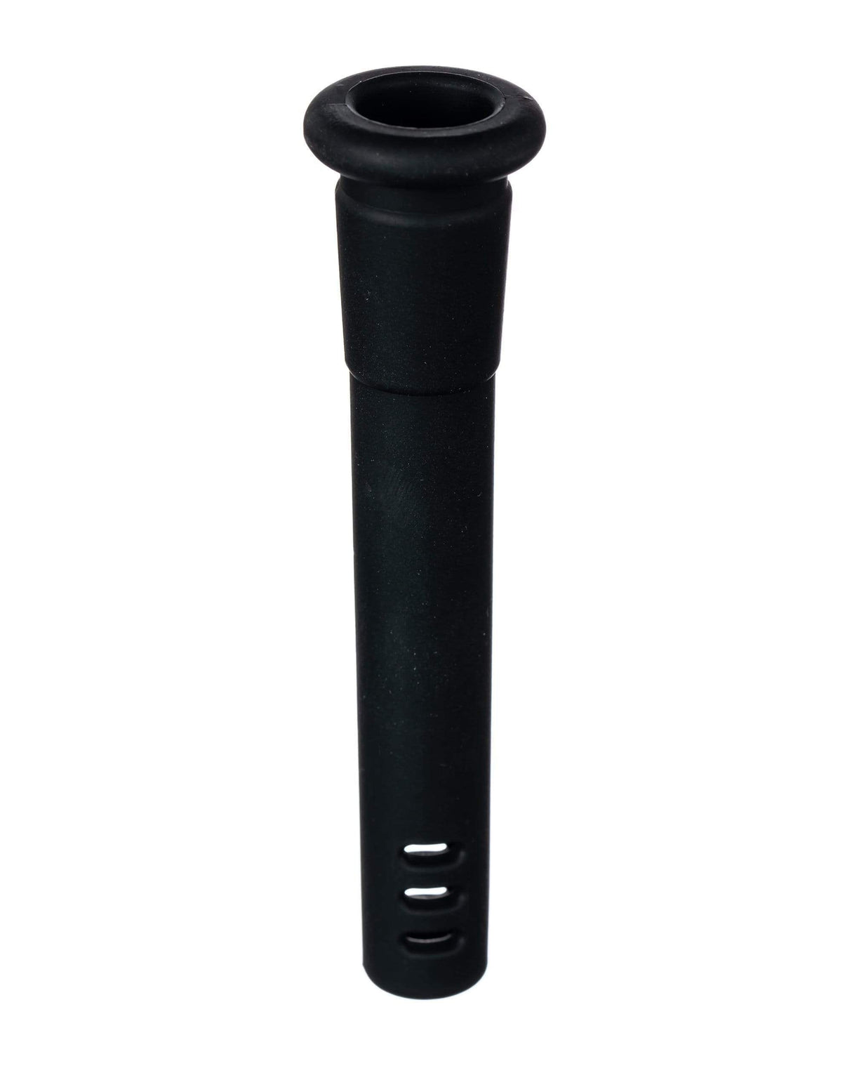 Black Silicone Downstem 3" for Bongs, 18mm to 14mm Female to Male Joint