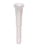 3" Clear Silicone Downstem, 18mm to 14mm Female to Male Adapter, Front View