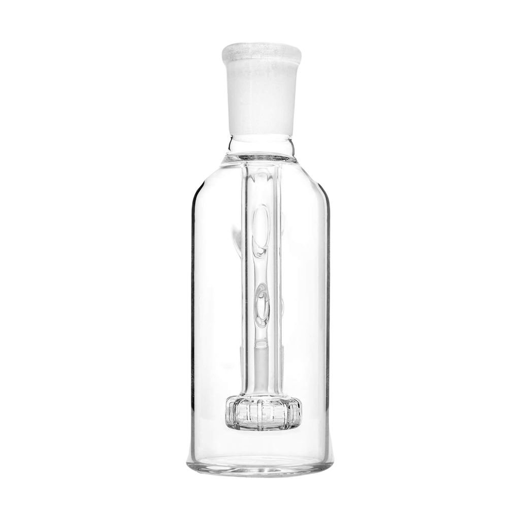 PILOT DIARY 18mm Ash Catcher 90 Degree, Clear Glass, Front View on Seamless White Background