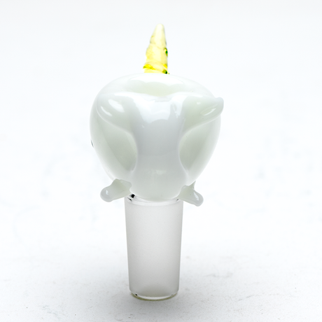 Empire Glassworks UV Radioactive Narwhal Bowl Piece for Bongs - Front View