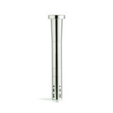 Chill Silver Aluminum Downstem Front View - Durable and Unbreakable with Precision Holes