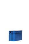 Thick Ass Glass 1.75" Blue Metal Twister Stealth Dry Pipe for Herbs, Side View