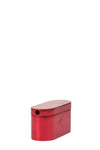 Thick Ass Glass 1.75" Red Metal Twister Stealth Dry Pipe for Herbs, Side View