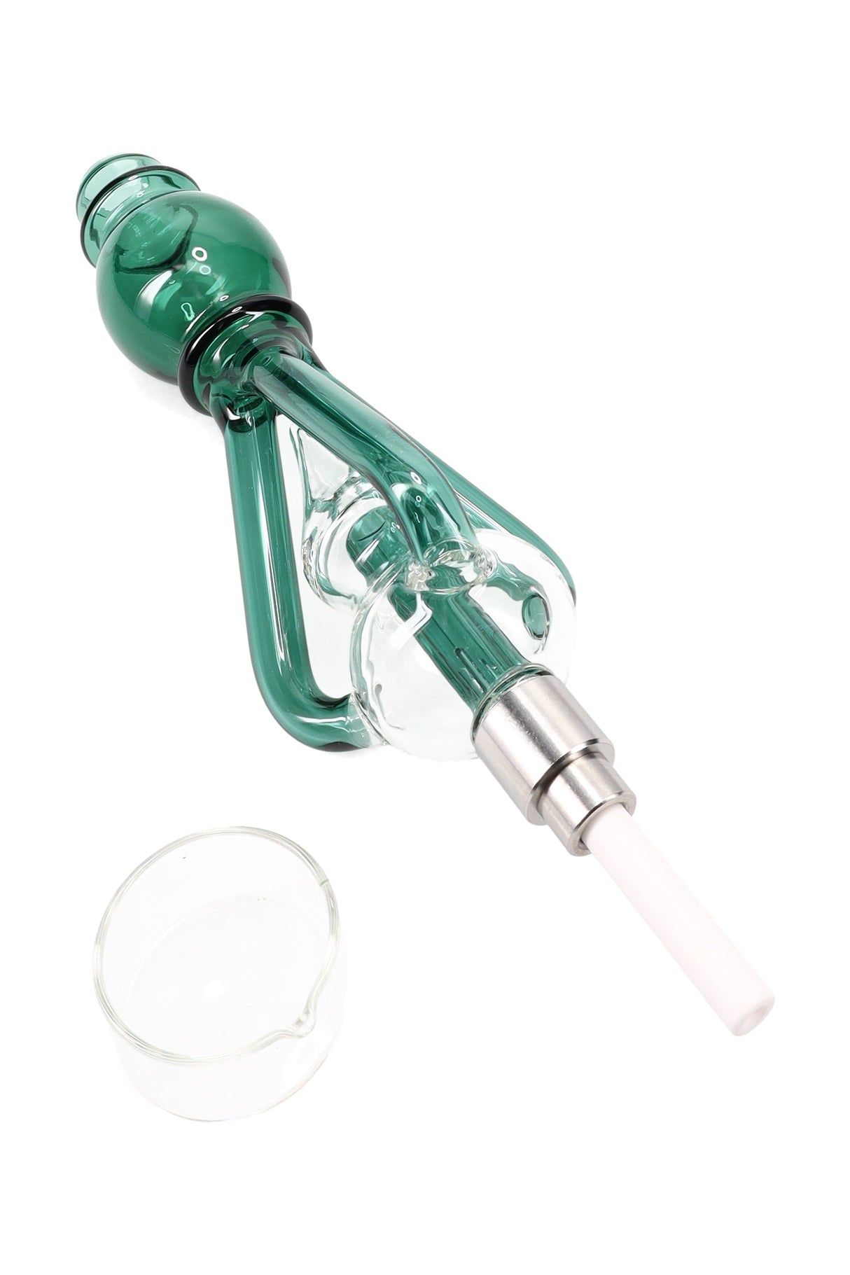 Glass Recycler Dab Straw Kit “Cyclone Vortex” – 9″