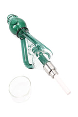 Glass Recycler Dab Straw Kit “Cyclone Vortex” – 9″