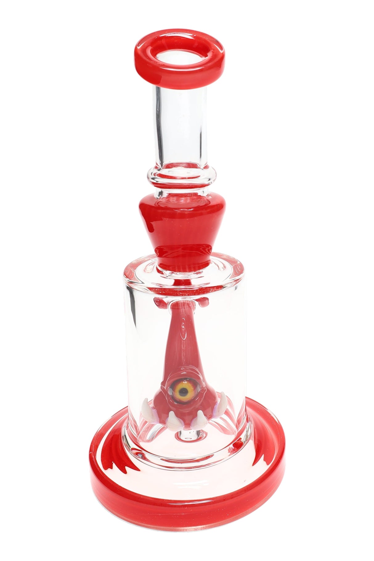 Glass Stemless Straight Shooter Bong “Cyclops” – Bent Neck – 8″
