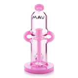 MAV Glass 2-Tone Double Uptake Pillbox Rig in Pink - Front View on White Background
