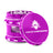 Kozo 2.5 inch window grinder in purple, side viewing window with the lid tilted open to show the teeth