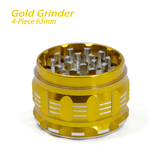 Waxmaid 4-Piece Polygon Herb Grinder Gold 63mm