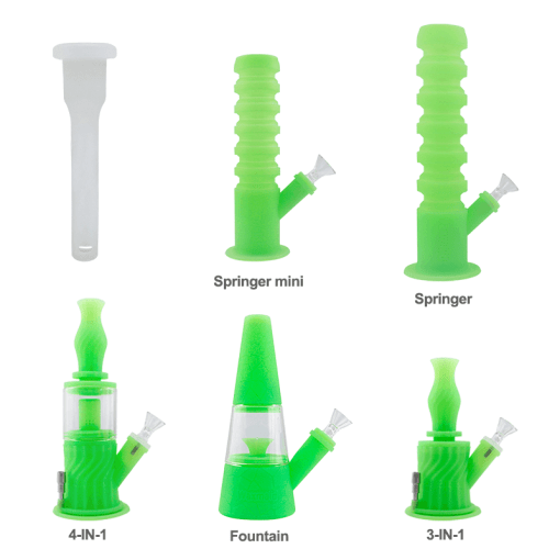 Universal Downstem of 4-in-1, 3-in-1, Fountain, Springer, Springer Mini Waterpipes (2 Pack)