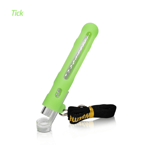 Waxmaid 4.84" Tick Silicone & Glass One Hitter Pipe