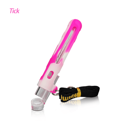 Waxmaid 4.84" Tick Silicone & Glass One Hitter Pipe