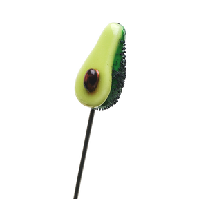 Empire Glassworks Avocadope Poker, Borosilicate Glass Bong Tool, Front View