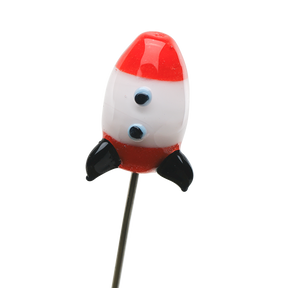 Empire Glassworks Space Cruiser Poker, Borosilicate Glass, Front View on White Background