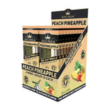 King Palms Peach Pineapple Hand Rolled Leaf Display, 20 Pack Mini Size