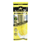 King Palms Banana Cream Hand Rolled Leaf Mini 2-Pack Display Front View