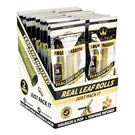 King Palms Hand Rolled Leaf Mini 2-Pack Display Box, Terpene Infused, Front View
