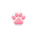 Assorted colors silicone cat paw-shaped concentrate container, 1.25" diameter, top view