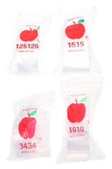 Apple Bags Mini Zip Baggies – Various Sizes – 1000 Pack