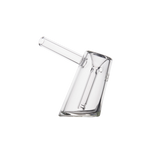 MJ Arsenal Fulcrum Bubbler in Clear Borosilicate Glass - Angled Side View