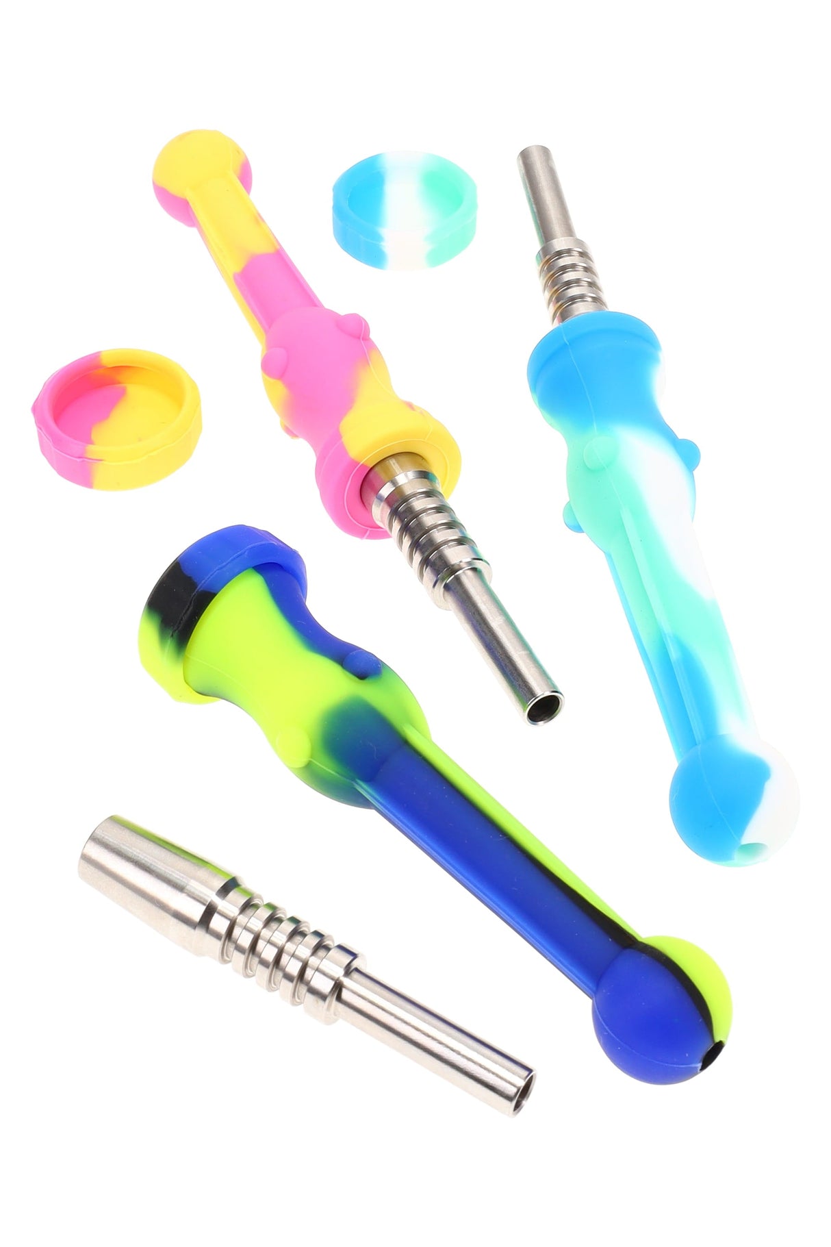 Silicone Dab Straw “ColorSplash” – Assorted