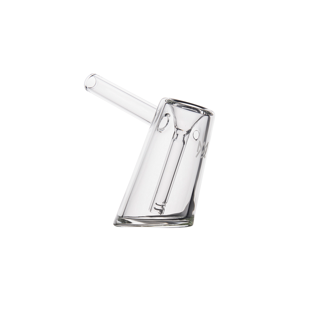 MJ Arsenal Fulcrum Bubbler made of Borosilicate Glass, Classic Hand Pipe Design, Side View