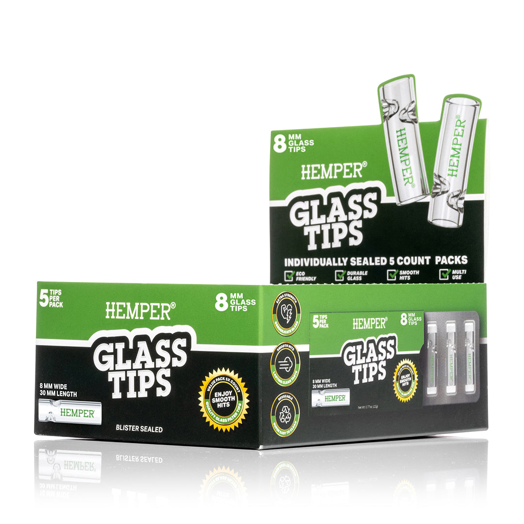 Glass Filter Tips 8mm | Display