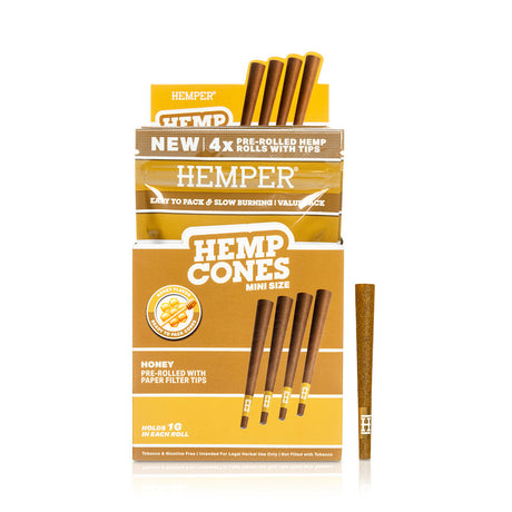 Pre-Rolled Mini Size Paper Tip Hemp Cones | 4PK
