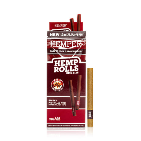 Pre-Rolled King Size  Paper Tip Hemp Rolls | 2PK