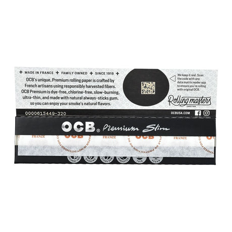 OCB Premium Rolling Papers | King Size Slim | 24pk Display