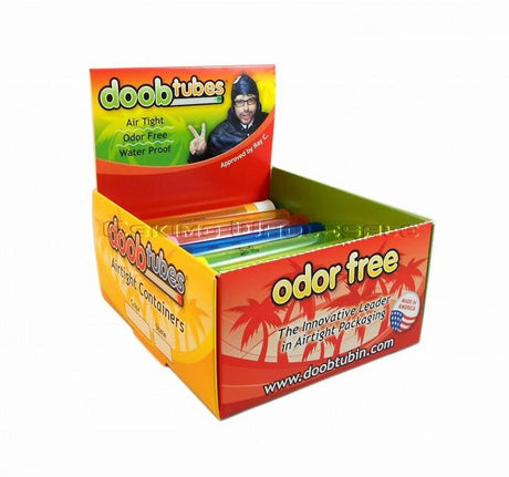 25-Pack Valiant Distribution Doob Tubes in Assorted Colors Displayed in Open Box