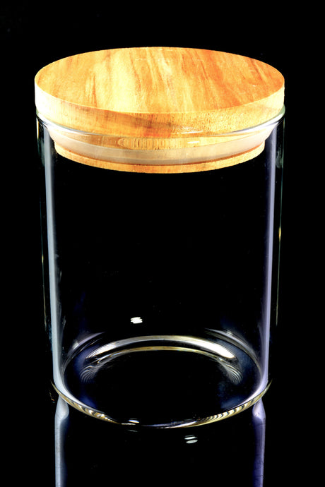 Glass Jar – Bamboo Pop-Top Lid – 3 Sizes
