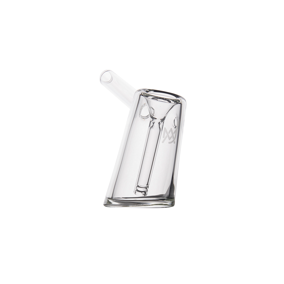 MJ Arsenal Fulcrum Bubbler with Borosilicate Glass, Classic Side View on Seamless White