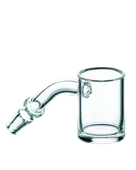 Clear 25mm Quartz Banger Nail for Dab Rigs, 10mm Male Joint at 45 Degree Angle