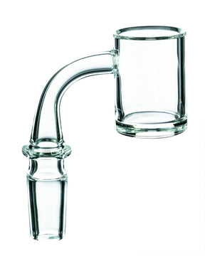 Clear 25mm Quartz Banger Nail for Dab Rigs, 14mm Male Joint at 90 Degree Angle