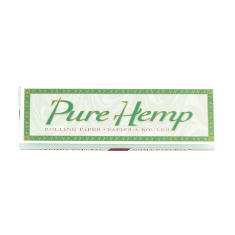 Pure Hemp 1 1/4 Rolling Papers Display Box Front View on White Background